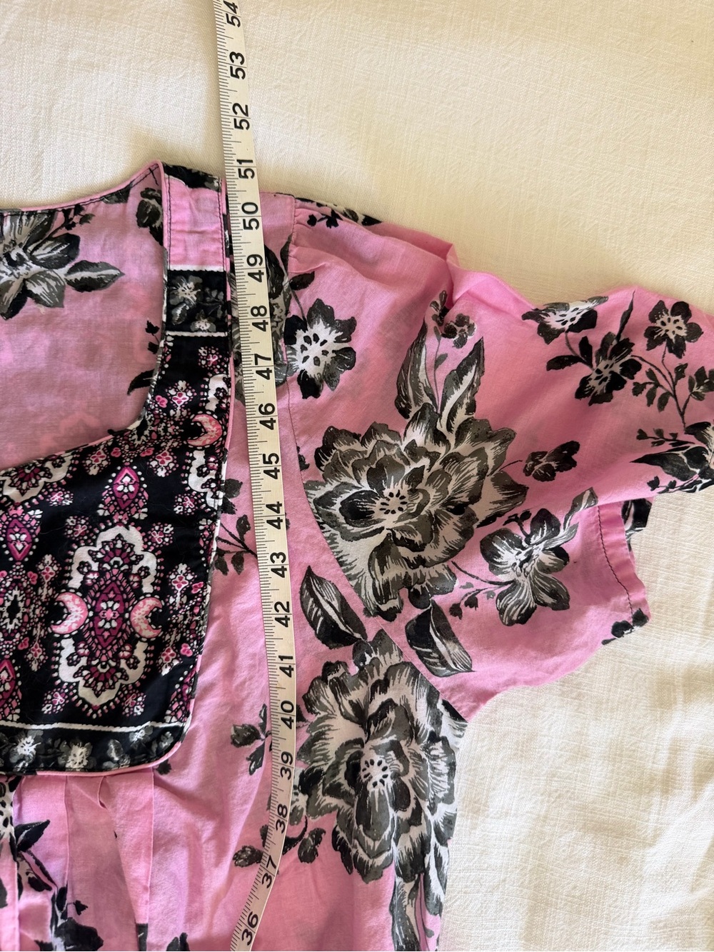 Only Necessities 100% cotton Peony Petal Mixed Print Maxi Dress - Picture 9 of 9